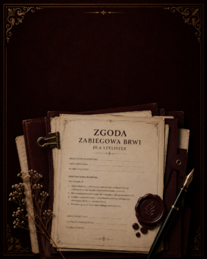 Zgoda na wykonanie zabiegu – stylizacja brwi